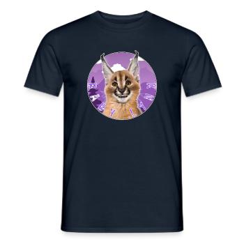 Cat Baby Lynx - Men's T-Shirt - navy - Front - AI Model Male 178 light (178cm)