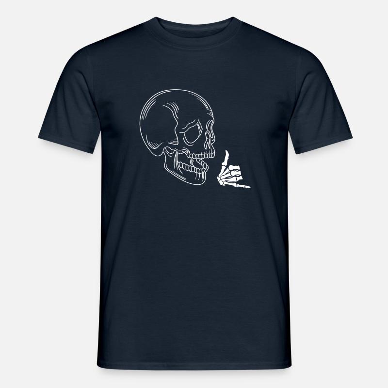 Schaukelnder Schädel - Männer T-Shirt - Navy