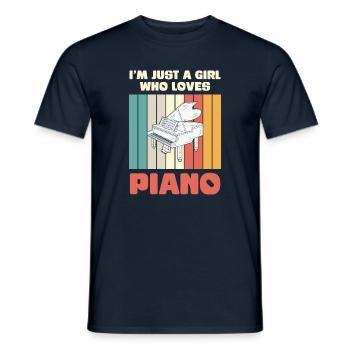 Musical butterfly with colorful background - Men's T-Shirt - navy - Front - AI Model Male 178 light (178cm)
