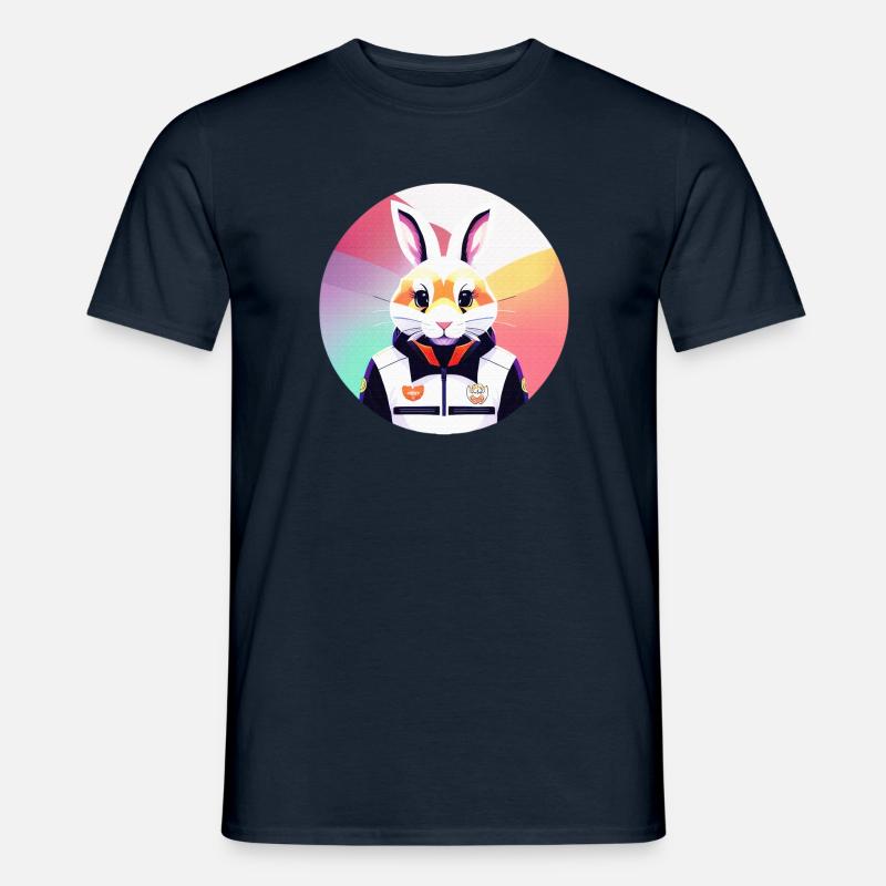 Bunny, Rabbit, Easter Bunny - Men’s T-shirt - navy