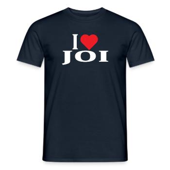 t-shirt name I love Joi t-shirt gift idea - Men's T-Shirt - navy - Front - AI Model Male 178 light (178cm)