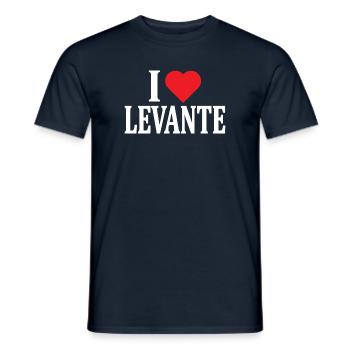 nom du t-shirt J’adore l’idée cadeau du t-shirt Levante - T-shirt homme - marine - Devant - AI Model Male 178 light (178cm)