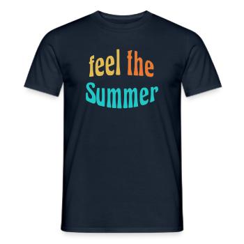 Feel the Summer - Men's T-Shirt - navy - Front - AI Model Male 178 light (178cm)