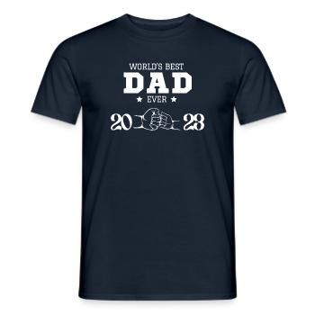world´s best dad 2023 - Männer T-Shirt - Navy - Vorne - AI Model Male 178 light (178cm)