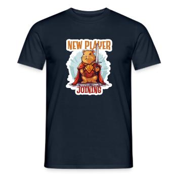 New Player Joined Capybara RPG Shirt - Männer T-Shirt - Navy - Vorne - AI Model Male 178 light (178cm)