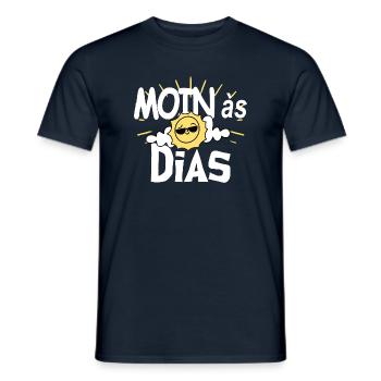 MOINas Dias Sonne - Männer T-Shirt - Navy - Vorne - AI Model Male 178 light (178cm)