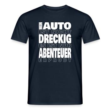 Mein Auto ist nicht dreckig white - Männer T-Shirt - Navy - Vorne - AI Model Male 178 light (178cm)