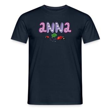 Ladybug Shamrock Anna - Men's T-Shirt - navy - Front - AI Model Male 178 light (178cm)