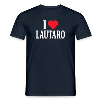 I love Lautaro t-shirt gift idea t-shirt - Men's T-Shirt - navy - Front - AI Model Male 178 light (178cm)