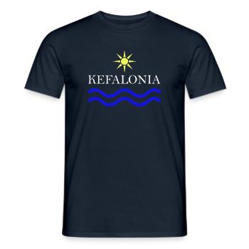 KEFALONIA-Greece Sun Water - Men's T-Shirt - navy - Front - AI Model Male 178 light (178cm)