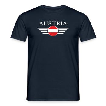 Österreich T-Shirt: Kultur, Walzer - Männer T-Shirt - Navy - Vorne - AI Model Male 178 light (178cm)