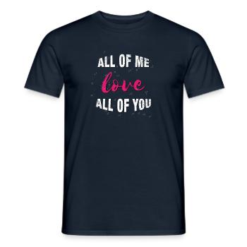 Je vous aime tous - T-shirt homme - marine - Devant - AI Model Male 178 light (178cm)
