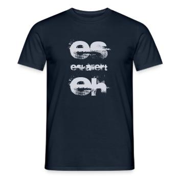 es eskaliert eh - Männer T-Shirt - Navy - Vorne - AI Model Male 178 light (178cm)