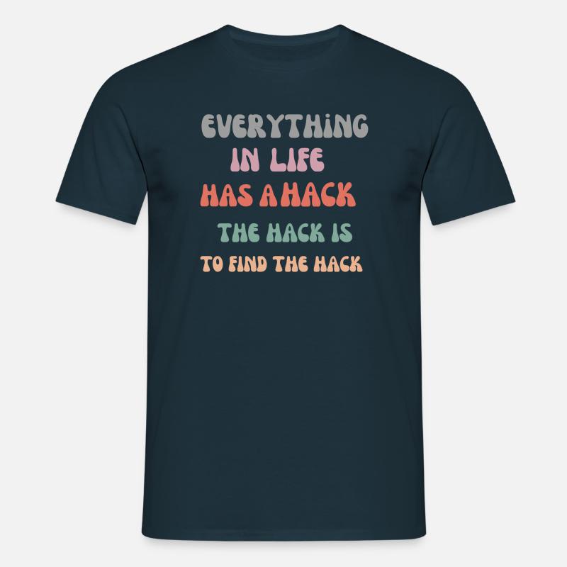 Lifehack - Männer T-Shirt - Navy