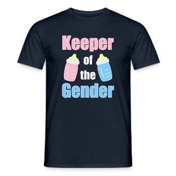 Wächter der Geschlechtervielfalt - Männer T-Shirt - Navy - Vorne - AI Model Male 178 light (178cm)