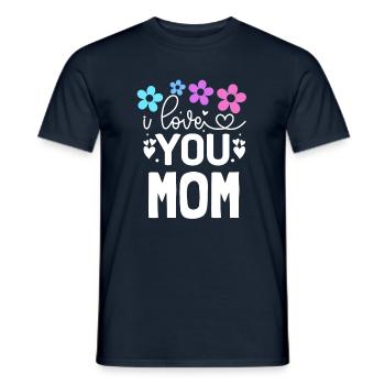 Ich hab dich lieb, Mama - Männer T-Shirt - Navy - Vorne - AI Model Male 178 light (178cm)