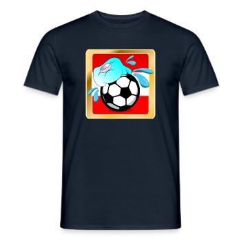 SOMMER IN ÖSTERREICH FUßBALL - Männer T-Shirt - Navy - Vorne - AI Model Male 178 light (178cm)