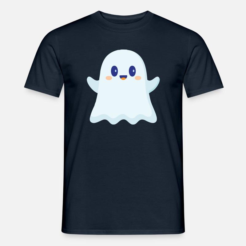 sødt spøgelse - Mænd T-shirt - marineblå
