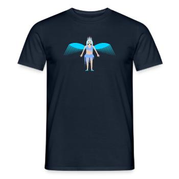 Winter Icicle Fairy Queen Fantasy Art - Men's T-Shirt - navy - Front - AI Model Male 178 light (178cm)