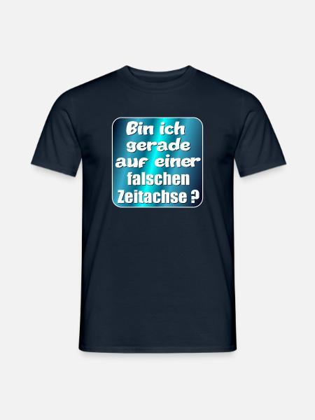 SIMULATION REALITÄT ZEITACHSE - Männer T-Shirt - Navy