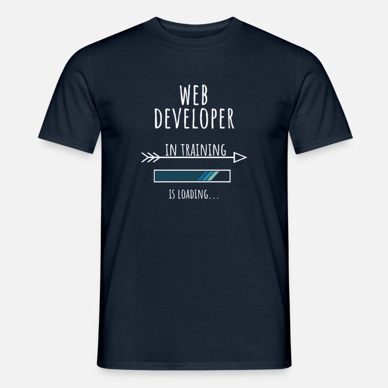 Web Developer in Ausbildung Beruf Geschenk - Männer T-Shirt - Navy