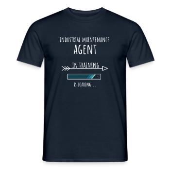 Industrial Maintenance Technician in training - Men's T-Shirt - navy - Front - AI Model Male 178 light (178cm)
