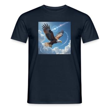 Power Animal Eagle Magestic - Men's T-Shirt - navy - Front - AI Model Male 178 light (178cm)