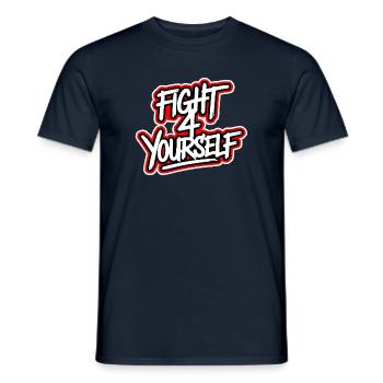 Combattez-vous à 4 vous-même - T-shirt homme - marine - Devant - AI Model Male 178 light (178cm)