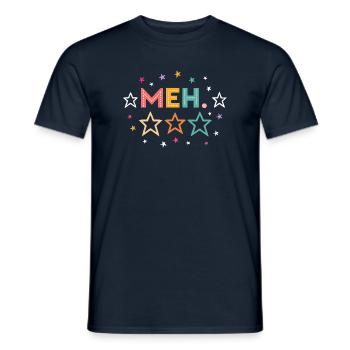 MEH Humor - Men's T-Shirt - navy - Front - AI Model Male 178 light (178cm)