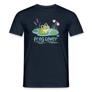 Amoureux des grenouilles - T-shirt homme - marine - Devant - AI Model Male 178 light (178cm)