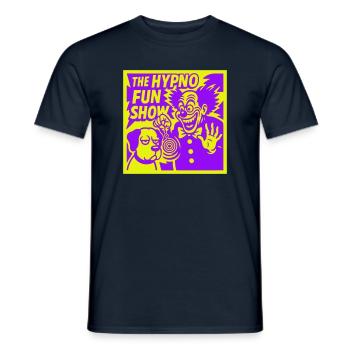 Hypno Fun Show - Men's T-Shirt - navy - Front - AI Model Male 178 light (178cm)
