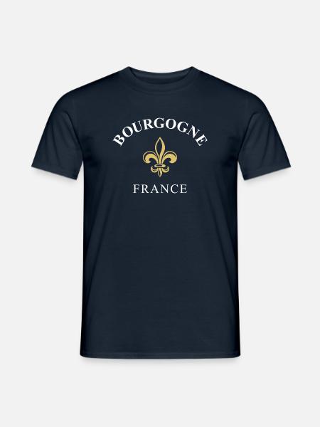 Burgundy France France - Men's T-Shirt - navy