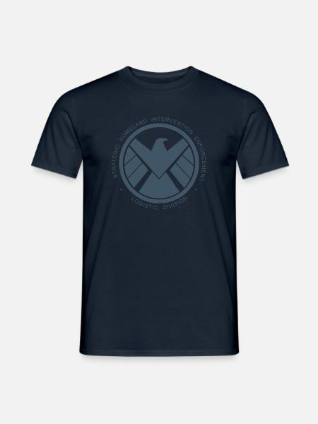 Avengers Iron Man Emblem Stark Industries - Männer T-Shirt - Navy