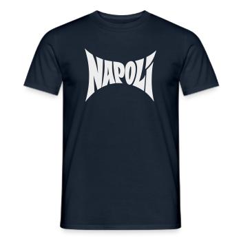 Napoli Typography Design - Men's T-Shirt - navy - Front - AI Model Male 178 light (178cm)