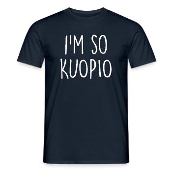Kuopio Suomi Finland - Männer T-Shirt - Navy - Vorne - AI Model Male 178 light (178cm)