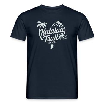 Kalalau Trail Hawaii Motif - Variable Design Colour - Men's T-Shirt - navy - Front - AI Model Male 178 light (178cm)