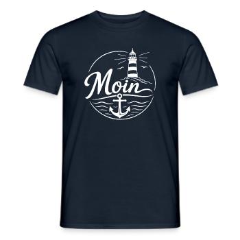 Moin - Männer T-Shirt - Navy - Vorne - AI Model Male 178 light (178cm)