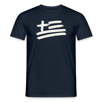 Griechenland Flagge - Männer T-Shirt - Navy - Vorne - AI Model Male 178 light (178cm)