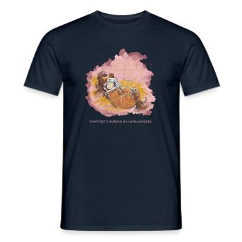Thelwell - Pony is ill - T-shirt homme - marine - Devant - AI Model Male 178 light (178cm)