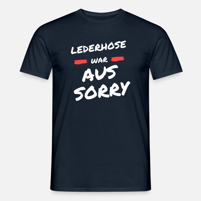 München Bier Lederhose - Männer T-Shirt - Navy