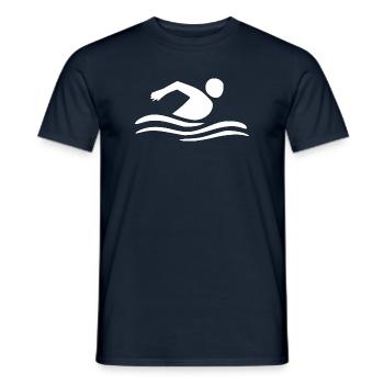 Nageurs nageurs - T-shirt homme - marine - Devant - AI Model Male 178 light (178cm)
