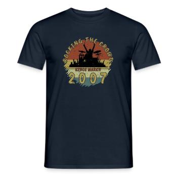18ème Anniversaire Faire vibrer la foule DRM 03/2007 - T-shirt homme - marine - Devant - AI Model Male 178 light (178cm)