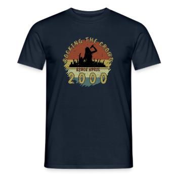 25. Geburtstag Rocking the crowd SNG 04/2000 - Männer T-Shirt - Navy - Vorne - AI Model Male 178 light (178cm)