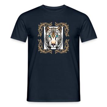 TIGRE 1 Le roi de la confiance - T-shirt homme - marine - Devant - AI Model Male 178 light (178cm)