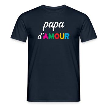 Love Daddy - Father's Day - Men's T-Shirt - navy - Front - AI Model Male 178 light (178cm)