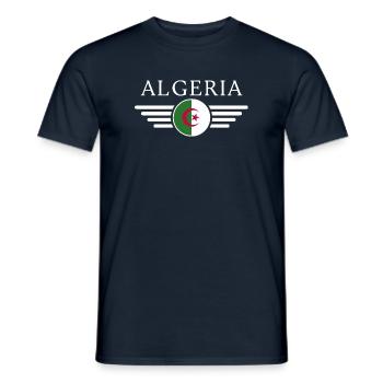 I Love Algeria, Elegance Style Design T-Shirt - Men's T-Shirt - navy - Front - AI Model Male 178 light (178cm)