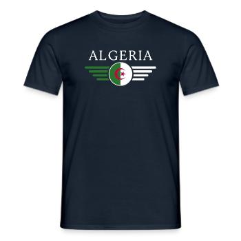 I Love Algeria, Elegance Style Design T-Shirt - Men's T-Shirt - navy - Front - AI Model Male 178 light (178cm)