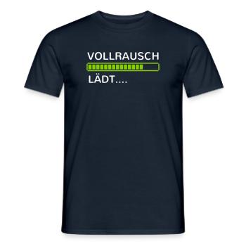 Alkohol Bier saufen betrunken Party feiern Sauf - Männer T-Shirt - Navy - Vorne - AI Model Male 178 light (178cm)