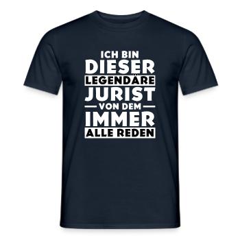 Ich bin dieser legendäre Jurist - Männer T-Shirt - Navy - Vorne - AI Model Male 178 light (178cm)