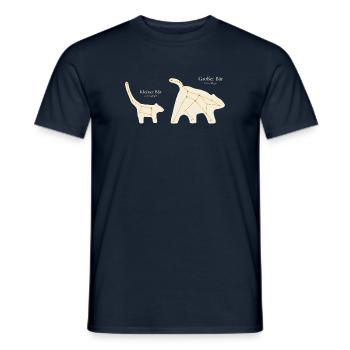 Großer Bär und kleiner Bär Sternbilder - Männer T-Shirt - Navy - Vorne - AI Model Male 178 light (178cm)
